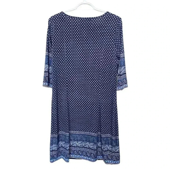 BB Collection Lightweight Airy  Wrinkle Free Packable 3/4 Sleeve Loose Fit Dress - Picture 3 of 6